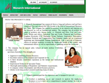 Tablet Screenshot of monarchinternational.biz